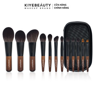 Bộ 12 Cọ Trang Điểm Mini KIYE Chuyên Nghiệp Tiện Lợi Kèm Túi Đựng