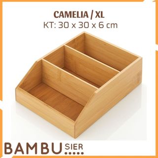 Khay tre đựng đồ đa năng tiện ích