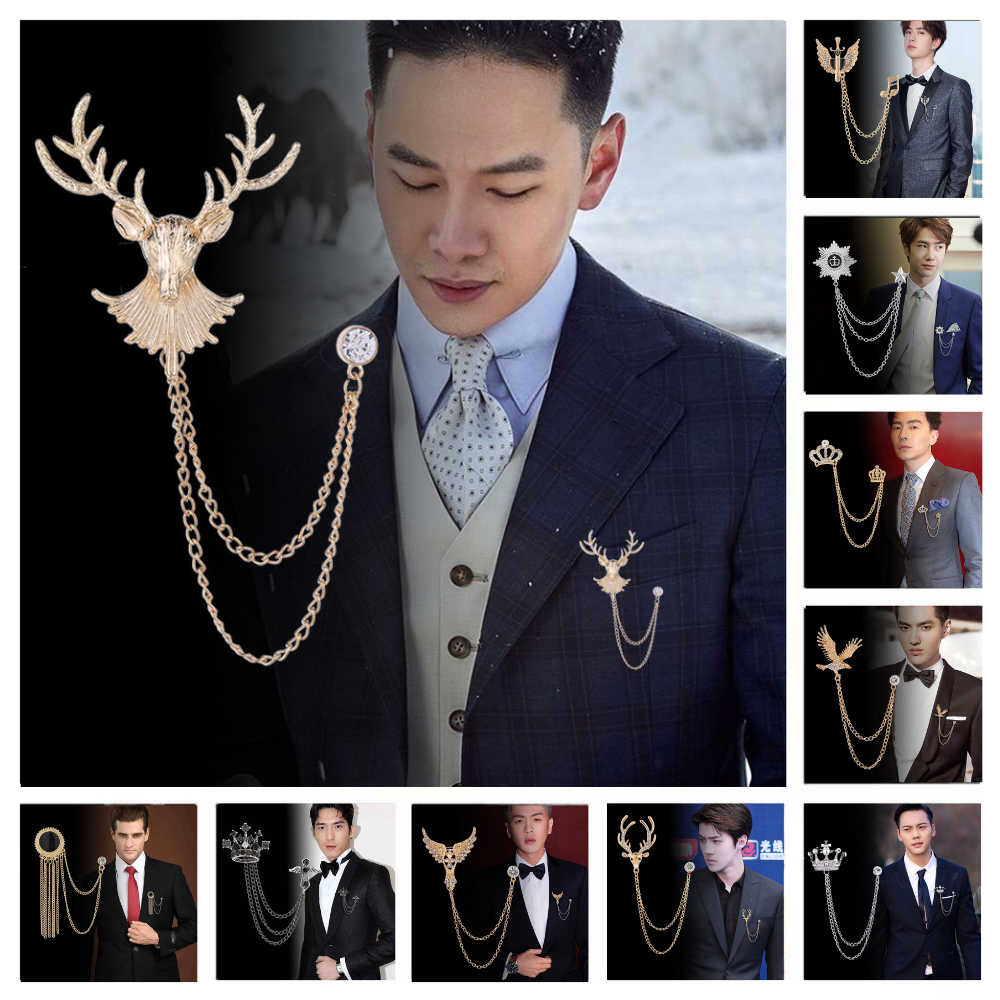 Lapel Pin Ghim cài áo vest Nam thời trang nhiều mẫu lựa chọn