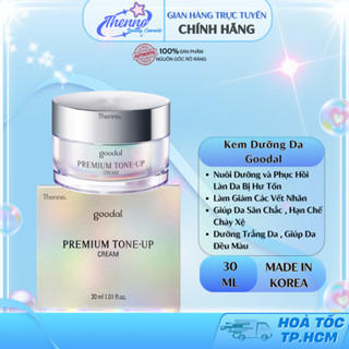  Kem Dưỡng Trắng Da Ốc Sên Goodal Premium Snail Tone Up Cream 30ml Hàn Quốc 
