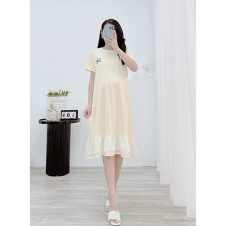 Váy Bầu Đầm Bầu Kẻ Đuôi Cá