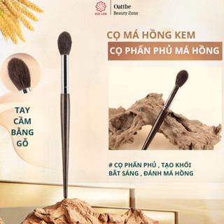 Cọ má hồng kem cọ phấn phủ cọ trang điểm đơn cọ tạo khối bắt sáng higlight thân gỗ sang trọng