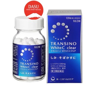  Viên uống mờ nám sáng da Transino WhiteC Clear 120 viên và 240v 