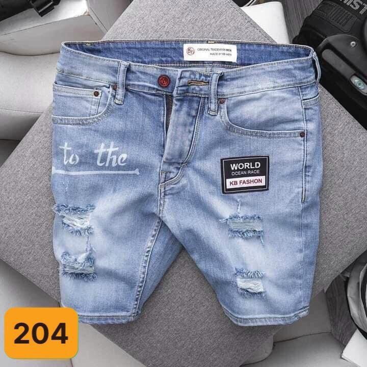 Quần Short Jeans nam Wrangler chất liệu vải jean bò co giãn size 28-34 - Pants Menswear Có Túi