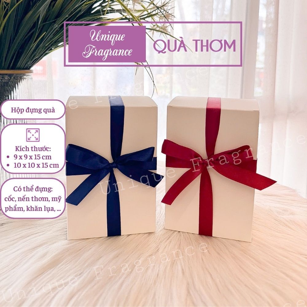 Hộp đựng quà 20/11 - Hộp quà tặng đựng son, mỹ phẩm, nến thơm - Hộp đựng quà tặng bạn gái