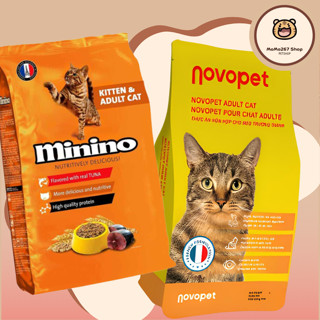 Bao xá 7.5kg Thức ăn Minino NOVOCAT cho mèo vị CÁ NGỪ