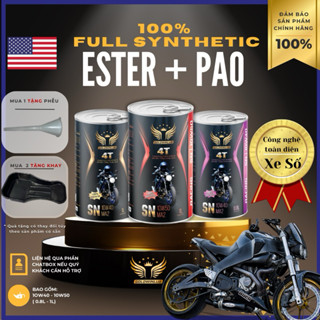Nhớt xe số, động cơ 4 thì GOLDWINLUB 100% dầu tổng hợp, 10W40-10W50( từ 0.8L-1L)