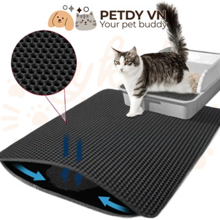  Thảm hứng cát mèo chống văng cát và chống thấm nước cho nhà vệ sinh mèo size lớn 