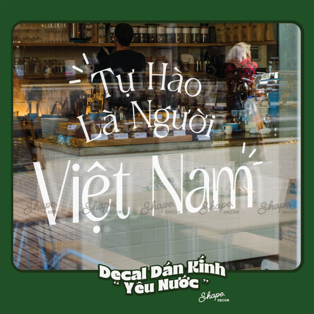Decal dán kính Decal trang trí kính Việt Nam