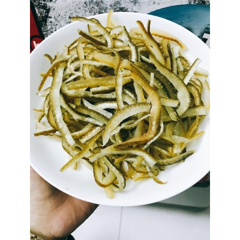 Mứt Vỏ Bưởi Sấy Dẻo Vị Chua Ngọt Không Đắng, Vị The Nhẹ Dễ Ăn