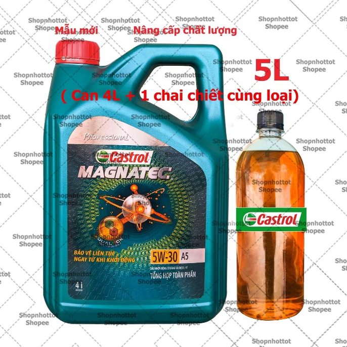 ( GIÁ KM ) 5L Dầu nhớt xe ô tô Castrol Magnatec Profesional 5w30 5000ml ( 5L )  – Shopnhottot