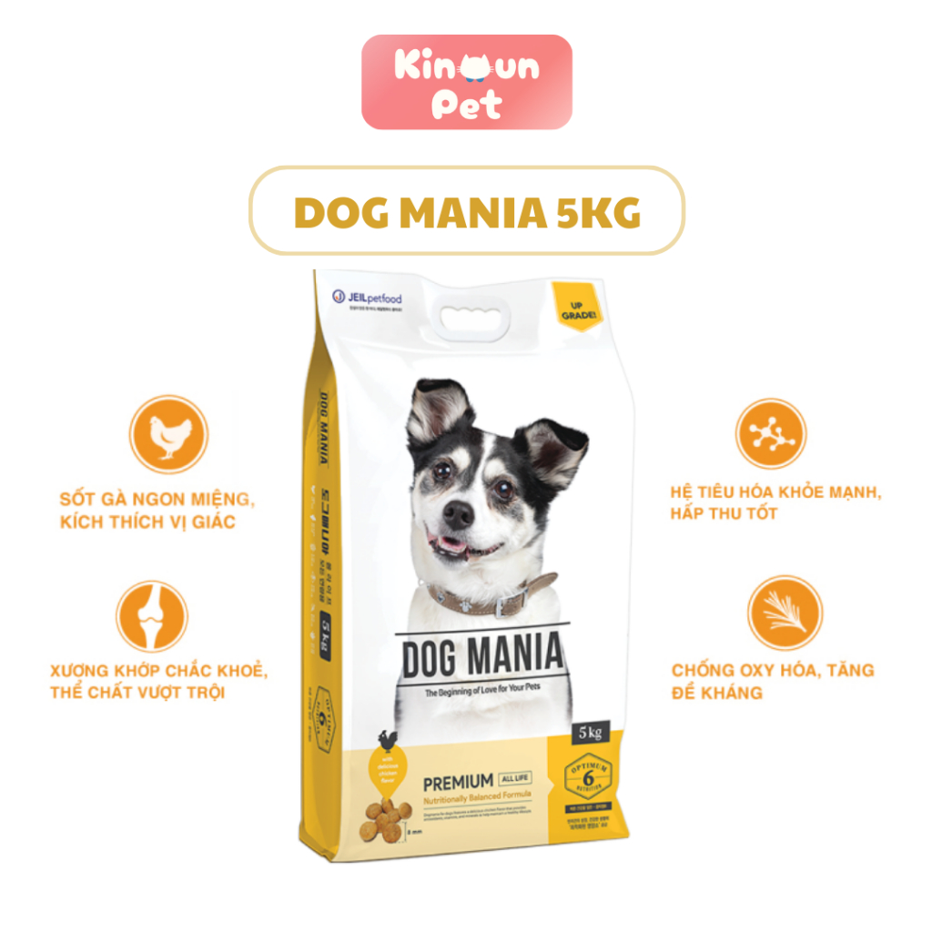 Thức ăn cho chó DOG MANIA Hàn Quốc 5kg