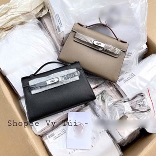 Túi chữ H dáng ngang size 22 -27cm tag bạc - tag vàng chuẩn bản super 008#