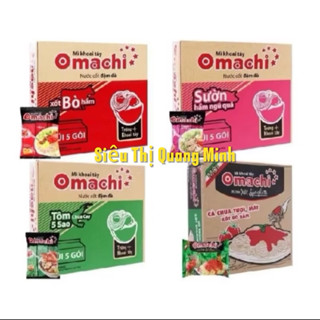 Thùng Mì Gói Omachi Khoai Tây Các Vị 30 gói x 80g