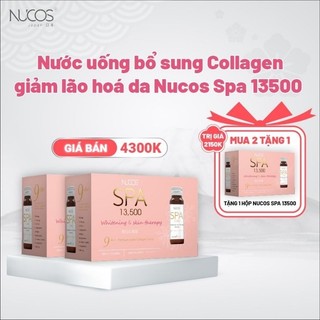  Nucos Spa - Collagen nước uống Nucos Spa hàm lượng cao 13,500mg giúp da căng mịn trắng sáng 