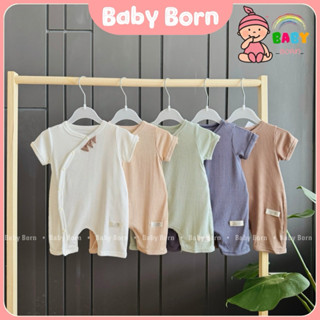 Body cộc tay Anminaza  sợi tre tăm mềm mát, an toàn, dễ thương cho bé sơ sinh AMI0184 Baby Born shop