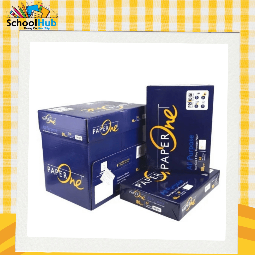 (1 Ream) Giấy in Paper one 80gsm A4 500 tờ