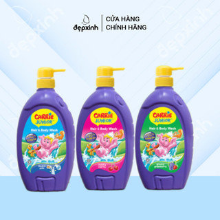 Chai Sữa tắm gội cho bé Carrie Junior hương trái cây thiên nhiên 700g