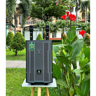 Loa Kéo Mini Nanomax S-100 Karaoke Bluetooth Bass 20cm Công Suất 50W Có Đọc USB Thẻ Nhớ