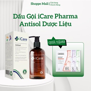 Dầu Gội iCare Pharma Antisol Sạch Gàu Chiết Xuất Dược Liệu Sạch Gàu, Giảm Ngứa, Chống Rụng