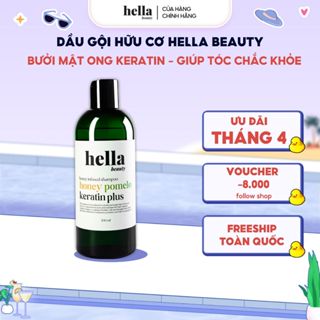 Dầu gội xả phục hồi tóc hư tổn hỗ trợ mọc tóc dưỡng tóc mềm mượt Hella Beauty 300ml