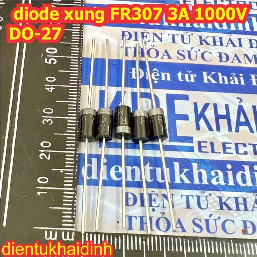 20 con Diode xung FR307 R307 đi ốt 3A 1000V DO-27 kde1550