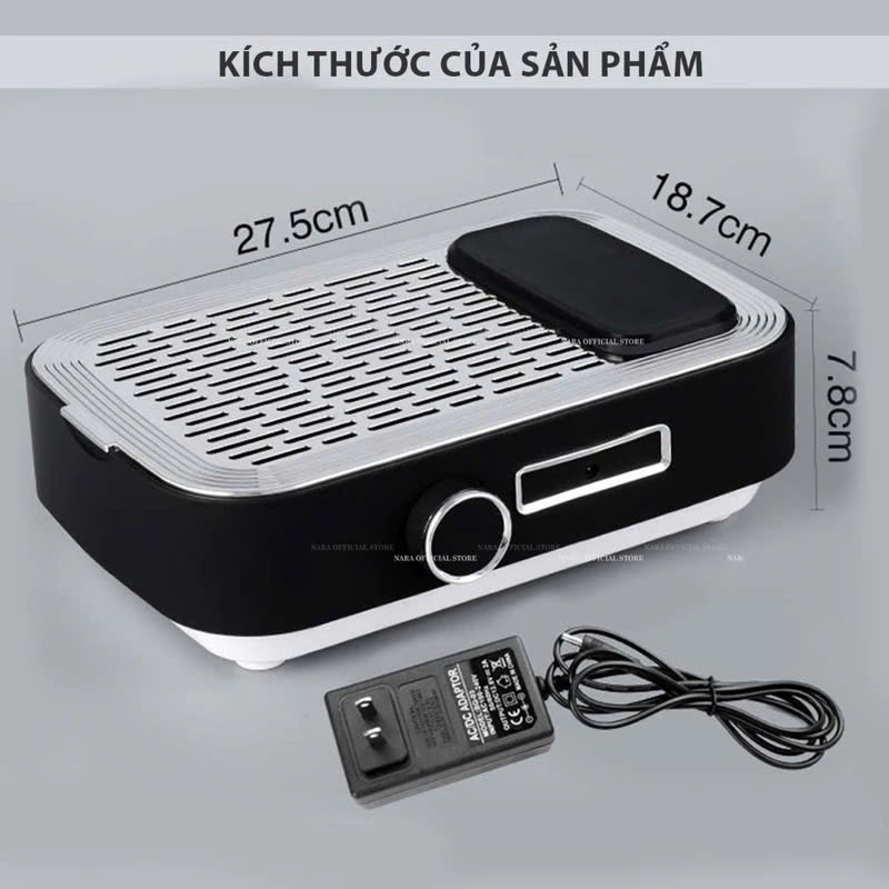 Máy Hút Bụi Nail Tích Điện - Máy Hút Bụi Tích điện Cao Cấp 80w