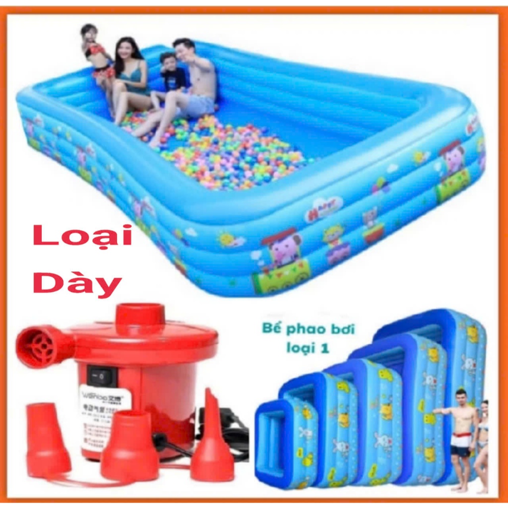 Bể bơi 3 tầng Đủ kích cỡ có đáy chống trược