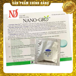 SIÊU VIÊN NÉN SỦI BỌT VI SINH HOA KỲ - NANO GRO 1viên 4,5gram Phân bón sinh học hữu cơ Trichoderma