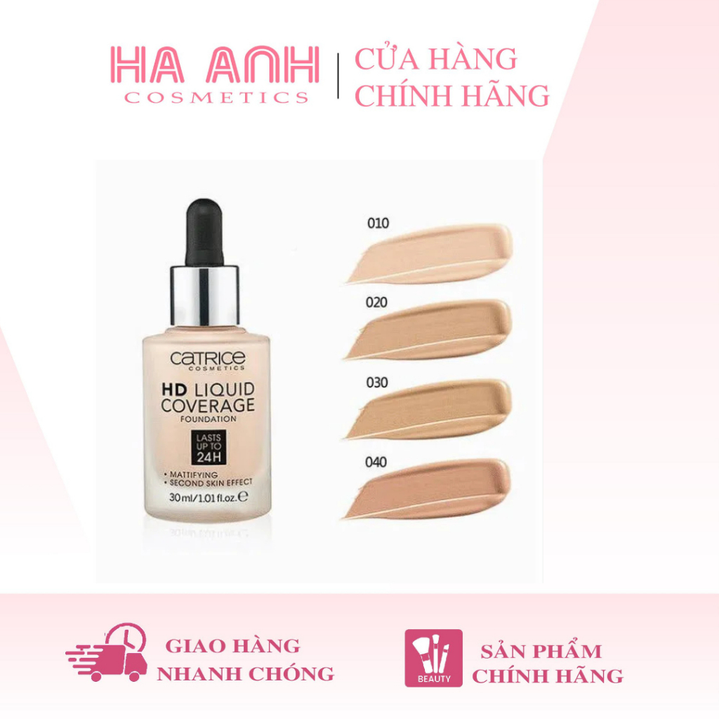 Kem Nền Catrice HD Liquid Coverage Foundation 24H