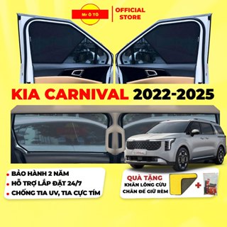 Rèm Che Nắng Xe KIA CARNIVAL 2022-2025 Loại 1 MR Ô.TÔ Chống Tia UV, Tia Cực Tím  Bảo Hành 2 Năm [ Tặng Khăn Lông Cừu ]