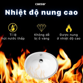 Chậu Rửa Lavabo Âm Bàn L5115 - CAESAR (Hàng Chính Hãng)