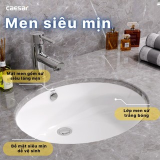 Chậu Rửa Lavabo Âm Bàn L5115 - CAESAR (Hàng Chính Hãng)