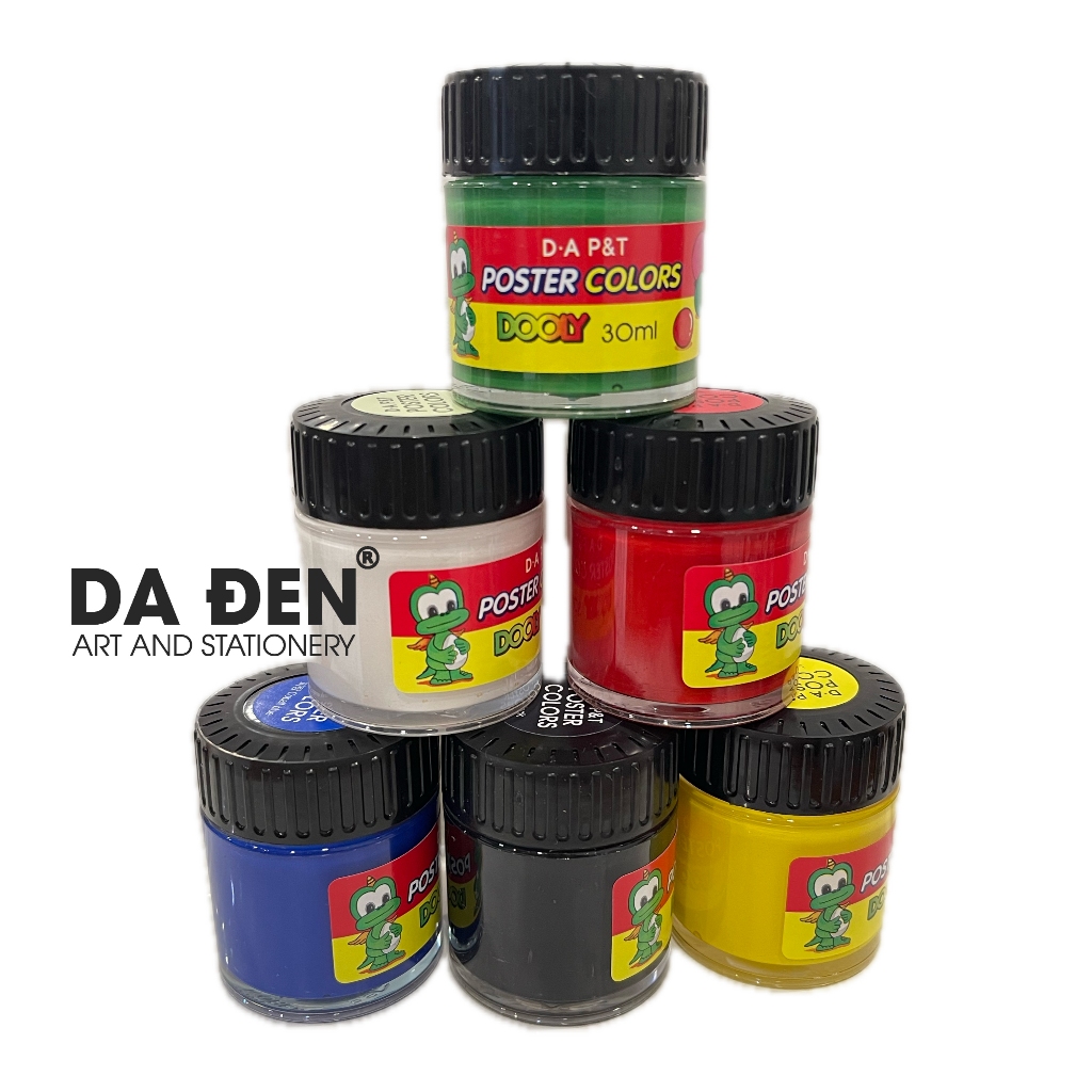 [DA ĐEN] Màu Poster Lẻ Dooly 30ml - D.A P&T Hàn Quốc
