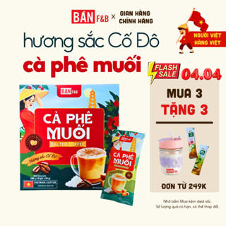 Cà Phê Muối Chuẩn Vị Huế Bản Cà Phê Hòa Tan Hương Sắc Cố Đô Đậm Sắc Văn Hoá Việt Nam Bản F&B Hộp 10 gói 200g