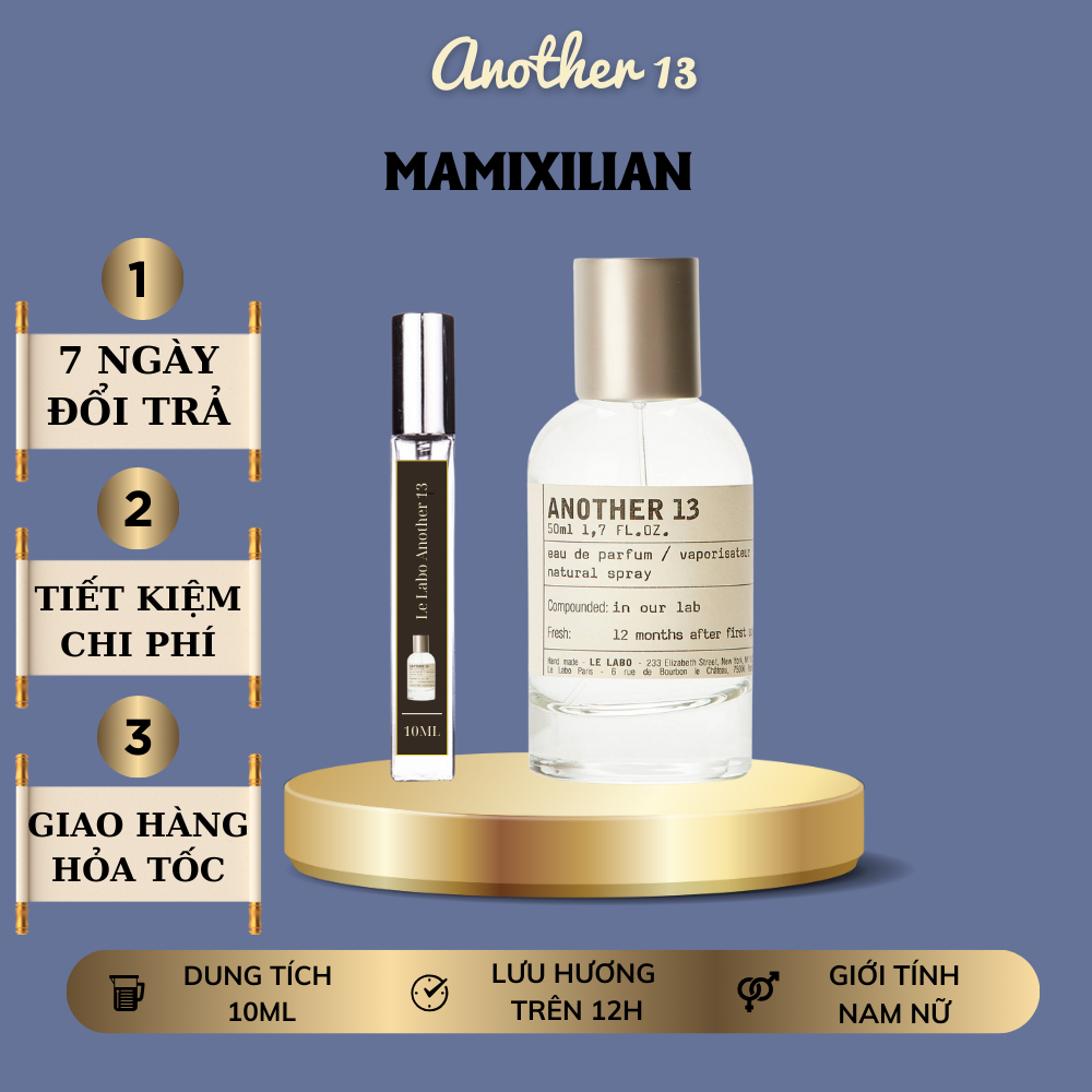 nước hoa nam nữ unisex lelabo Another 13 EDP Mẫu thử 10ml tinh dầu nam nữ Đẳng cấp thanh lịch ấp áp