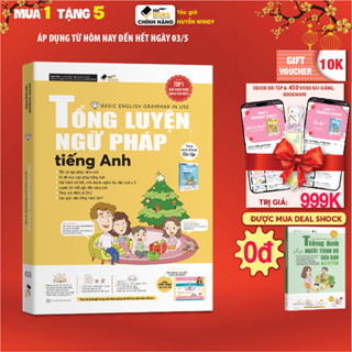 Sách - Tổng Luyện Ngữ Pháp Tiếng Anh Cho Người Mới Bắt Đầu - TẶNG KHOÁ HỌC HITBOOKS - Tác giả Huyền Windy