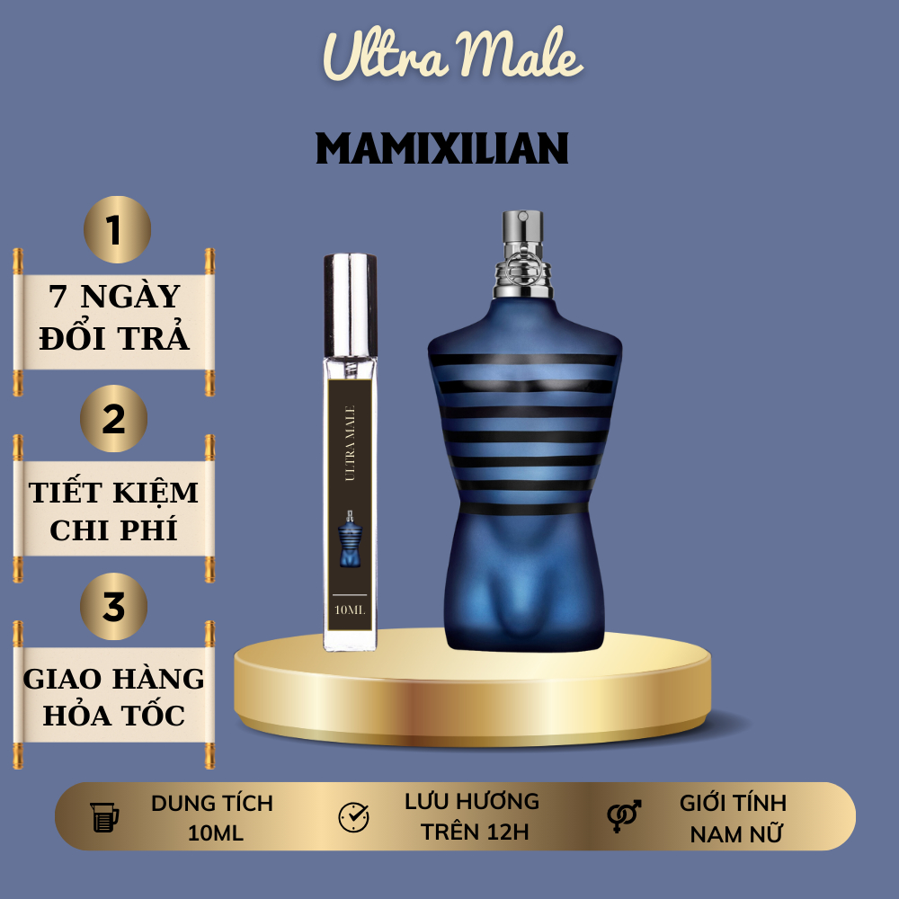 nước hoa nam Ultra Male chiết 10ml tinh dầu nước hoa nam ông vua bar sàn đẳng cấp tốn gái