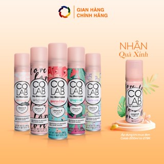 Dầu gội khô Colab 200ml, phiên bản mới, trọn bộ mùi hương, tóc sạch bồng bềnh vào nếp trong 5 giây