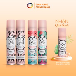 Combo dầu gội khô Colab 200ml, phiên bản mới, trọn bộ mùi hương, giá siêu tiết kiệm