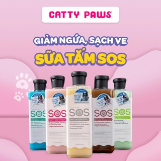 Sữa Tắm Cho Chó Mèo SOS Ngăn Ngừa Ghẻ Nấm Và Làm Mượt Lông Cho Thú Cưng Hương Thơm Dịu Nhẹ 530 ML