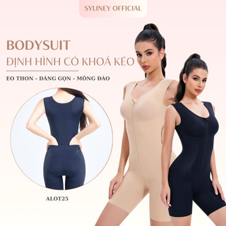  Áo Bodysuit Liền Thân Có Khoá Kéo SYLINEY Điêu Khắc Eo Thon Gọn Dáng Nâng Mông ALOT25 