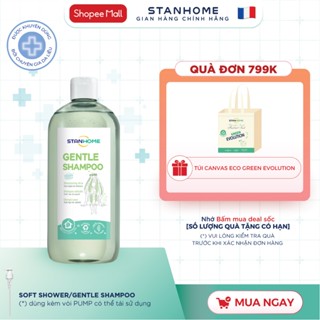 Dầu gội cho da đầu nhạy cảm, không silicone Stanhome Gentle Shampoo 740ml