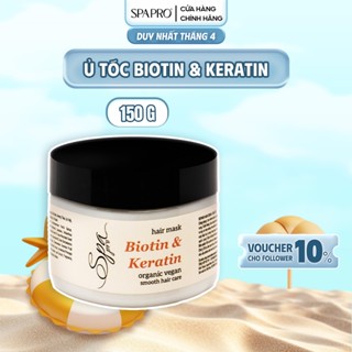 Kem Ủ Tóc SPAPRO Biotin Collagen & Keratin Giảm Sơ Rối, Gãy Rụng 150G