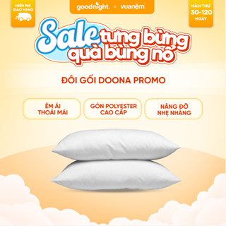 Đôi gối bông Doona Promo 45x65cm nâng đỡ nhẹ nhàng êm ái, thoáng khí