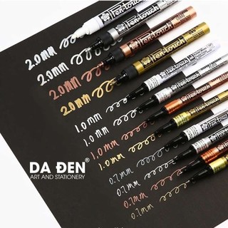   DA ĐEN  Bút Sơn SAKURA PENTOUCH 0.7 1.0 2.0mm  Viết Vẽ Trên Mọi Chất Liệu  