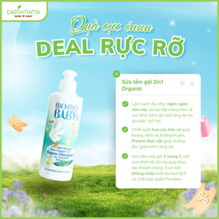 [EARTHMAMA] Sữa Tắm Gội 2 trong 1 Organic BIO-BIO BABY 250ML