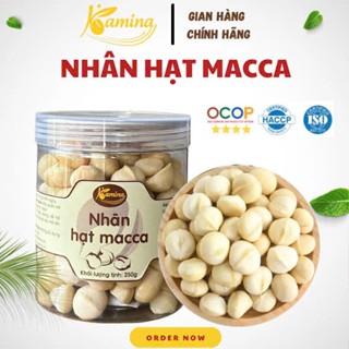 Nhân macca nguyên tách vỏ Hũ nhựa 250g - hạt ngũ cốc dinh dưỡng cho bà bầu, ăn kiêng, giảm cân