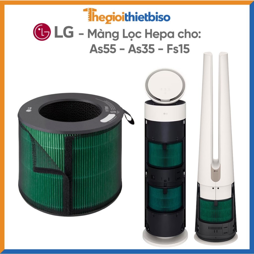 { Chính Hãng } Màng lọc Hepa dùng cho LG PuriCare AeroBooster 2 tầng AS55GGBY0/AS35GGW10/AS20GPWU0/F