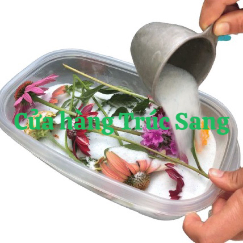 Cát/bột làm hoa khô tái sử dụng - Silica Gel - Nguyên liệu thủ công để lưu giữ hoa, làm epoxy Resin, tranh hoa khô 1kg